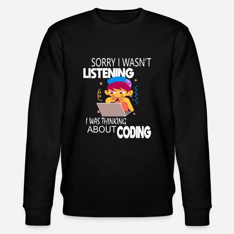 Coding Coder Programmer - Stanley/Stella CHANGER Unisex Organic Sweatshirt - black