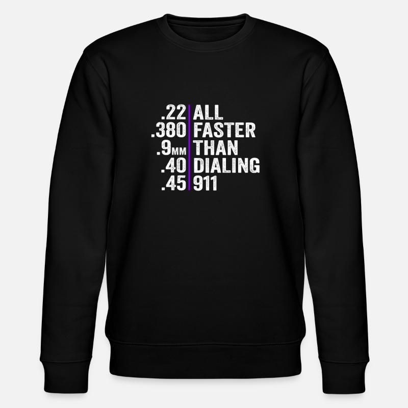 Tout cela plus rapide que la numérotation - Sweat bio CHANGER Stanley/Stella Unisexe - noir