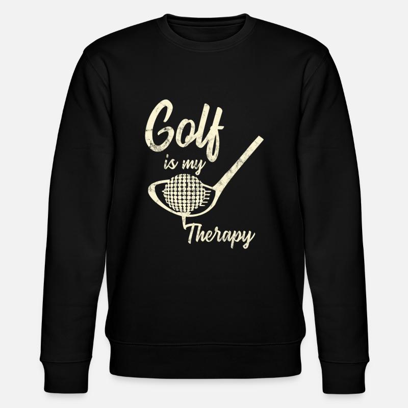 Golf is my Therapy - Stanley/Stella CHANGER Unisex Organic Sweatshirt - black