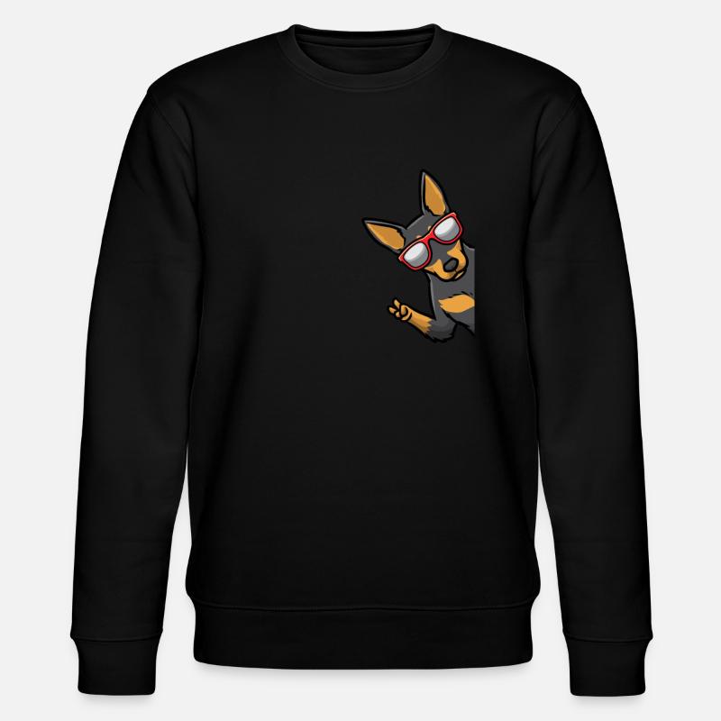 Kelpie Dog Australian Kelpie - Stanley/Stella CHANGER Unisex Organic Sweatshirt - black