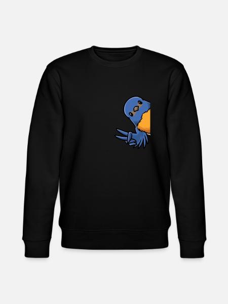 Hut Singer Bird - Stanley/Stella CHANGER Unisex Organic Sweatshirt - black