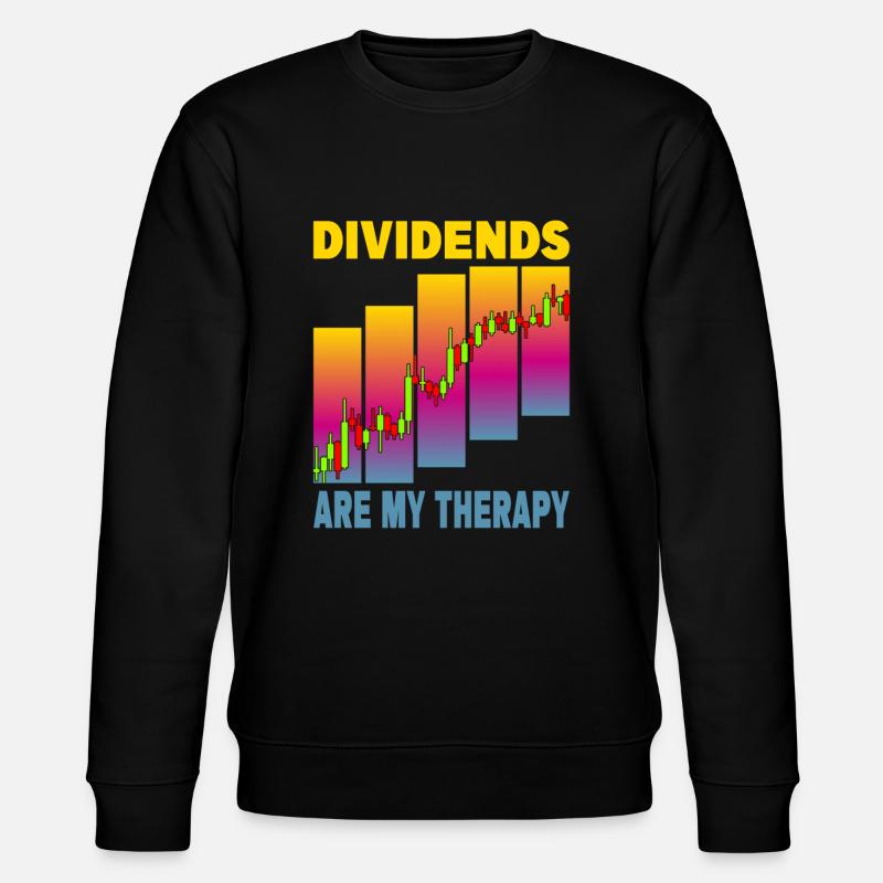Les dividendes sont ma thérapie - Sweat bio CHANGER Stanley/Stella Unisexe - noir