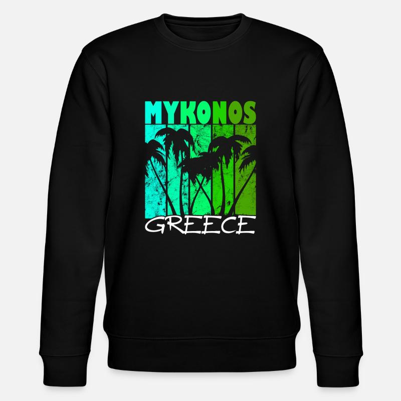 Mykonos Grèce Coucher de soleil - Sweat bio CHANGER Stanley/Stella Unisexe - noir