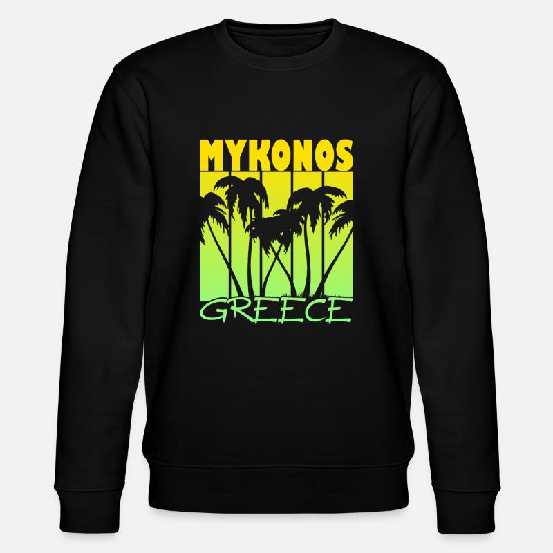 Mykonos Grèce Coucher de soleil - Sweat bio CHANGER Stanley/Stella Unisexe - noir