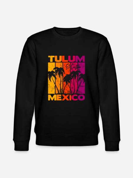 Tulum El Castillo Mexico - Stanley/Stella CHANGER Unisex Organic Sweatshirt - black