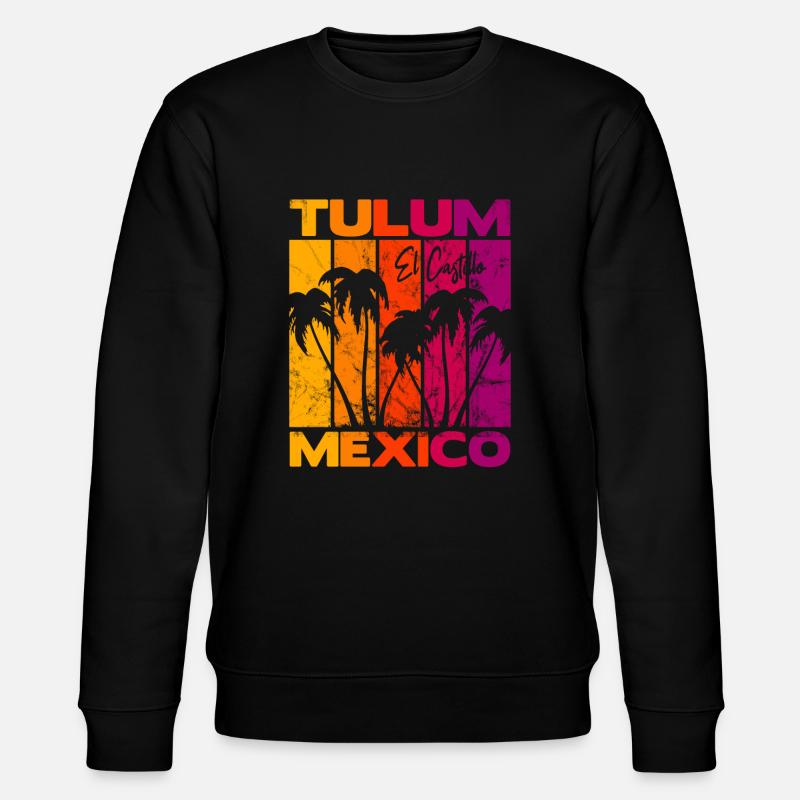 Tulum El Castillo Mexico - Stanley/Stella CHANGER Unisex Organic Sweatshirt - black