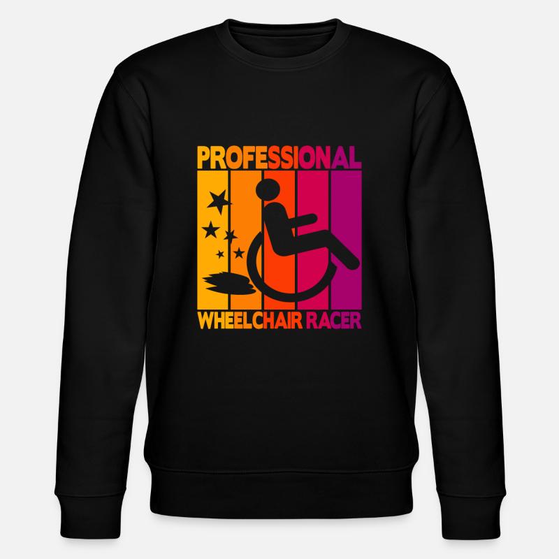 Professional Wheelchair Racer - Stanley/Stella Unisex Bio-Sweatshirt CHANGER - Schwarz