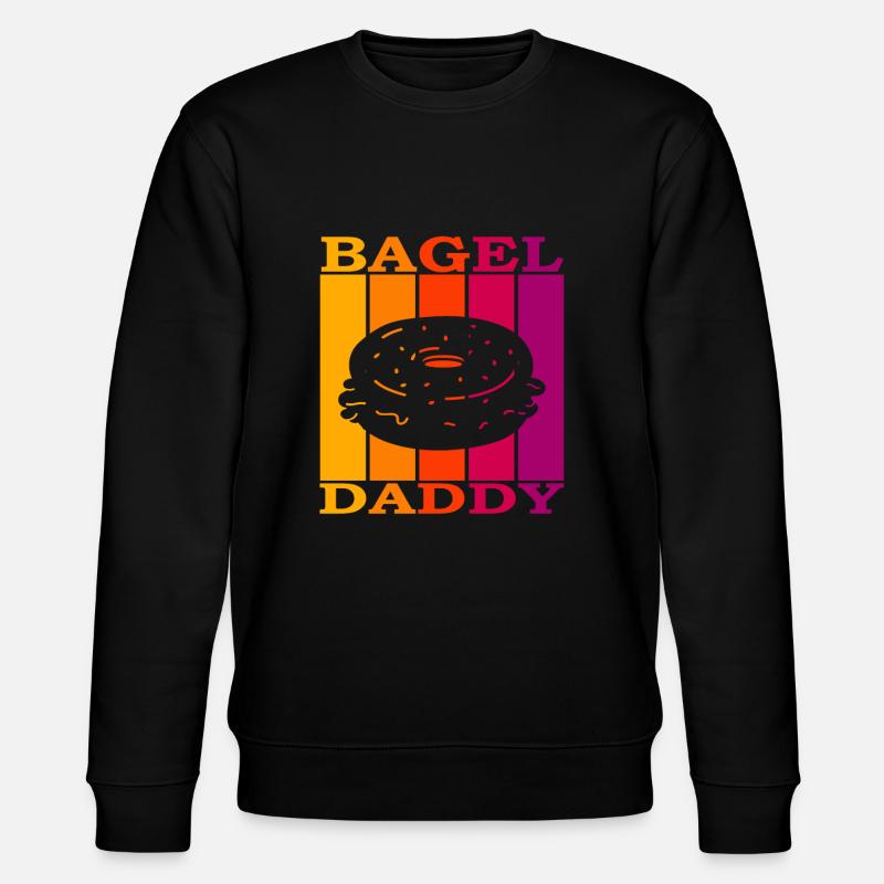Bagel Daddy - Stanley/Stella Unisex Bio-Sweatshirt CHANGER  - Schwarz