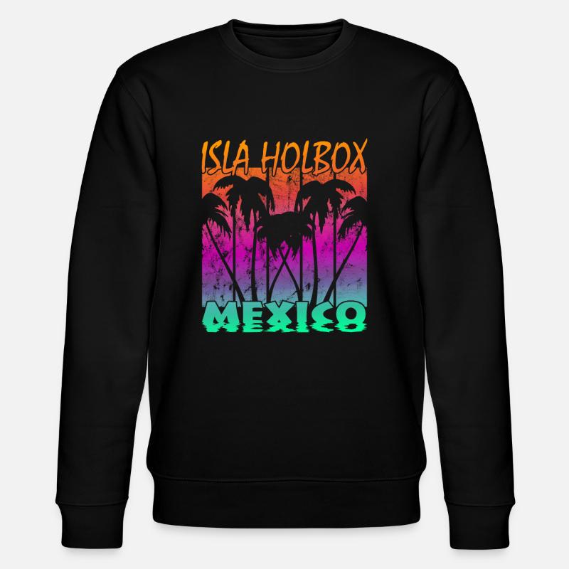 Isla Holbox Mexico - Stanley/Stella Unisex Bio-Sweatshirt CHANGER  - Schwarz