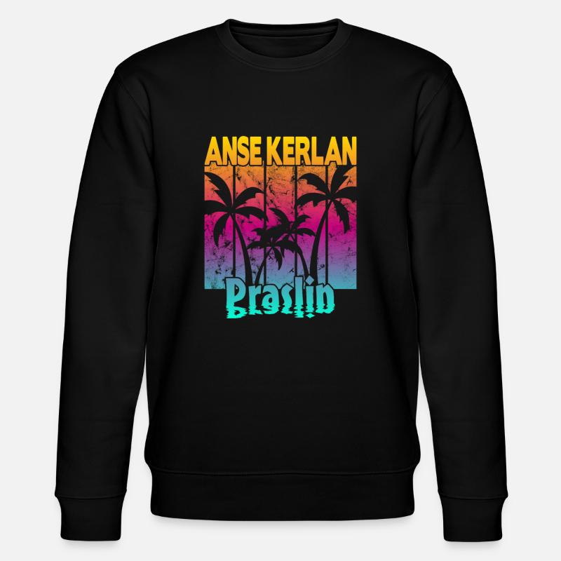Anse Kerlan Praslin - Stanley/Stella Unisex Bio-Sweatshirt CHANGER  - Schwarz