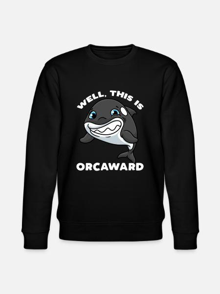 Schwertwal Orca Delfin Killerwal - Stanley/Stella Unisex Bio-Sweatshirt CHANGER  - Schwarz