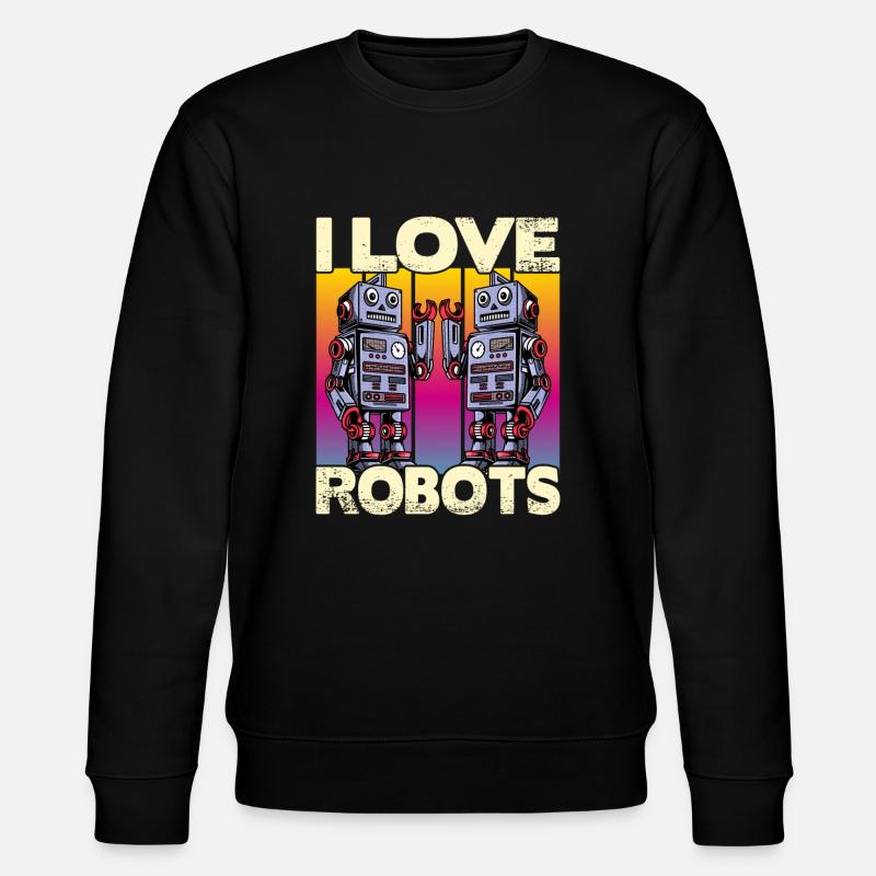 J’adore les robots - Sweat bio CHANGER Stanley/Stella Unisexe - noir
