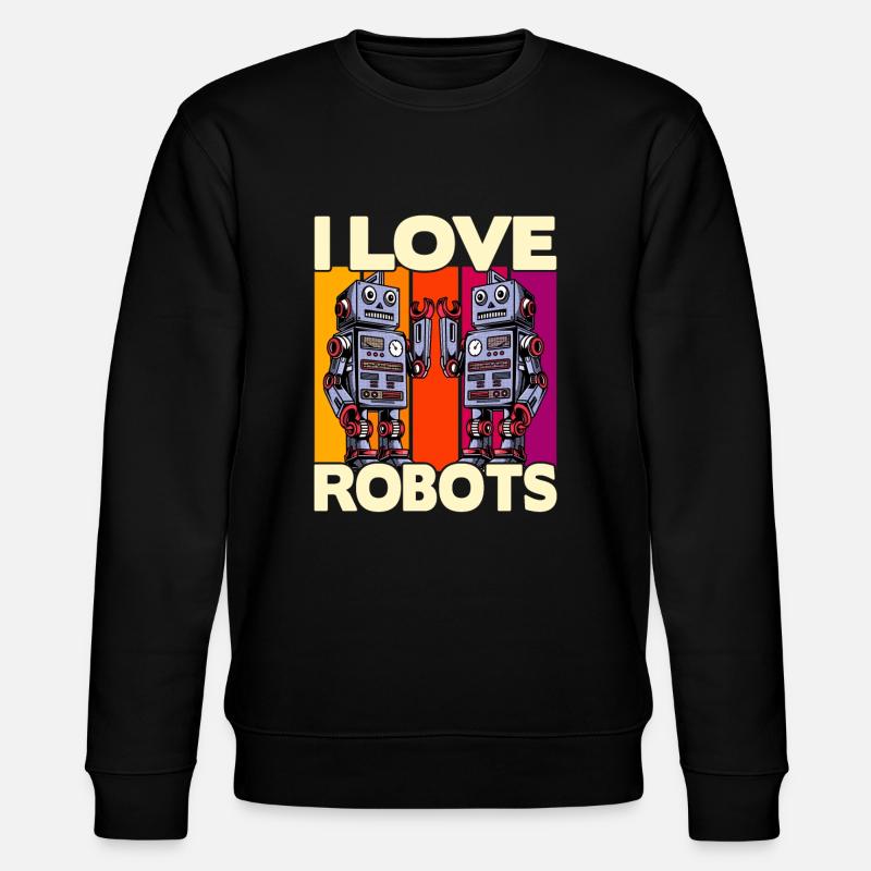 J’adore les robots - Sweat bio CHANGER Stanley/Stella Unisexe - noir
