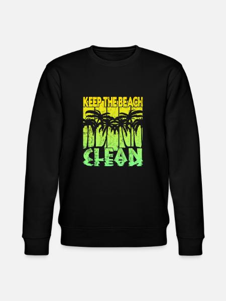 Keep the Beach clean - Stanley/Stella CHANGER Unisex Organic Sweatshirt - black