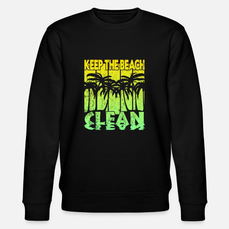 Keep the Beach clean - Stanley/Stella CHANGER Unisex Organic Sweatshirt - black