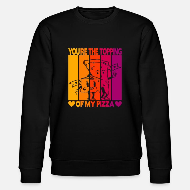 Saint-Valentin Pizza Partenaire Amour - Sweat bio CHANGER Stanley/Stella Unisexe - noir