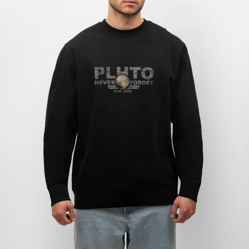 Never Forget Pluto Design Retro Style Funny Space Stanley/Stella CHANGER Unisex Organic Sweatshirt