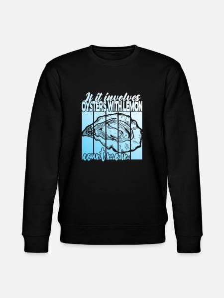 Austern mit Zitrone - Stanley/Stella Unisex Bio-Sweatshirt CHANGER  - Schwarz