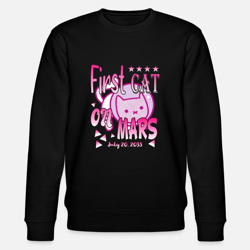 Premier chat sur Mars - Sweat bio CHANGER Stanley/Stella Unisexe - noir
