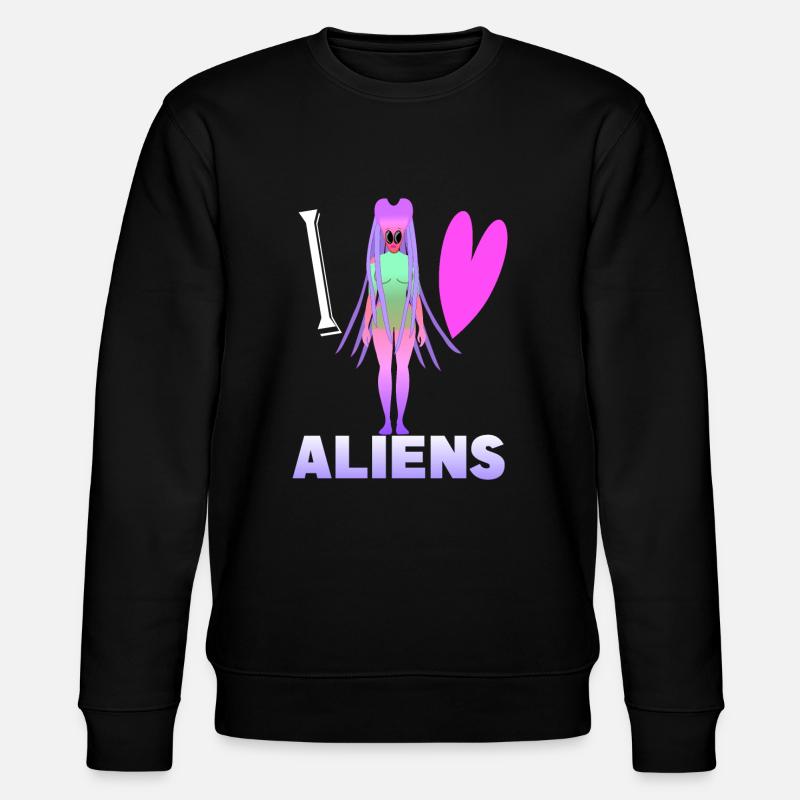 J’aime les extraterrestres - Sweat bio CHANGER Stanley/Stella Unisexe - noir