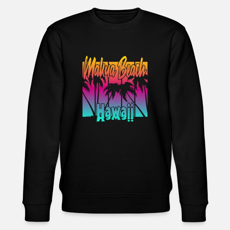 Makua Beach Hawaï - Sweat bio CHANGER Stanley/Stella Unisexe - noir
