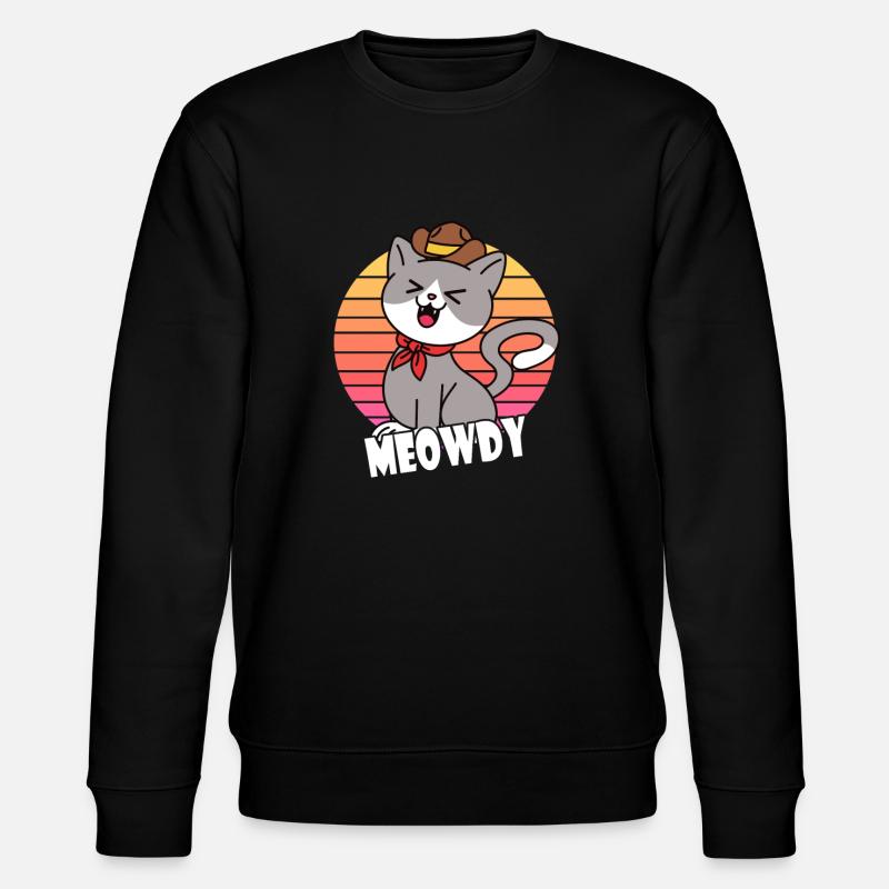 Meowdy Cowboy Chat - Sweat bio CHANGER Stanley/Stella Unisexe - noir