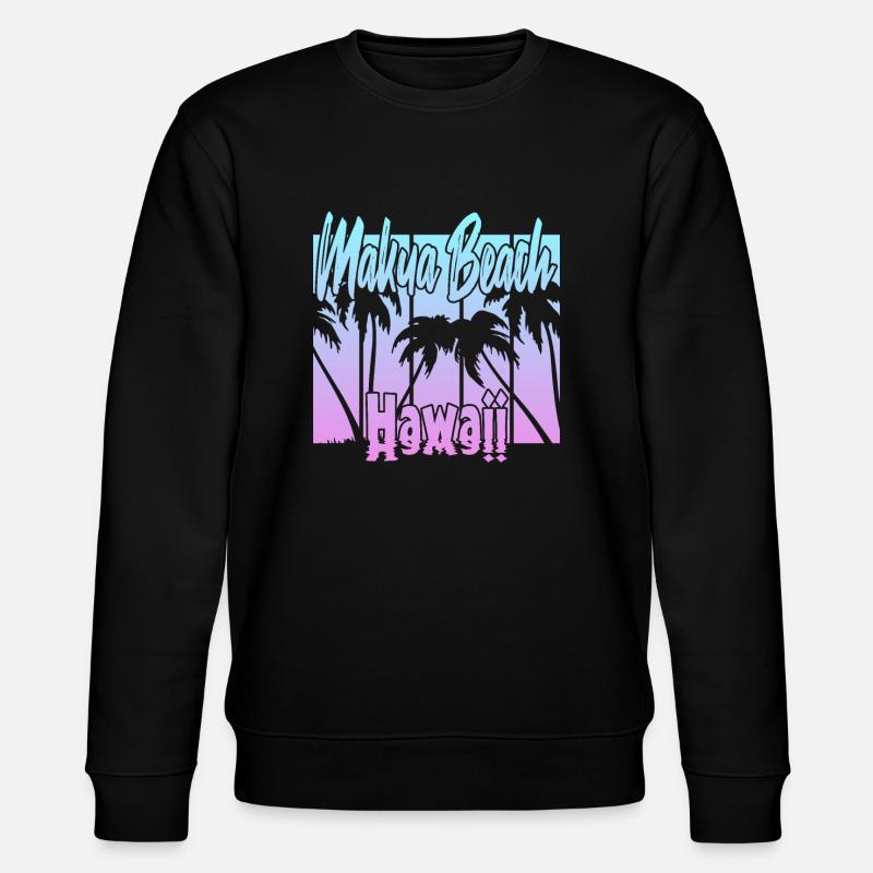 Makua Beach Hawaï - Sweat bio CHANGER Stanley/Stella Unisexe - noir