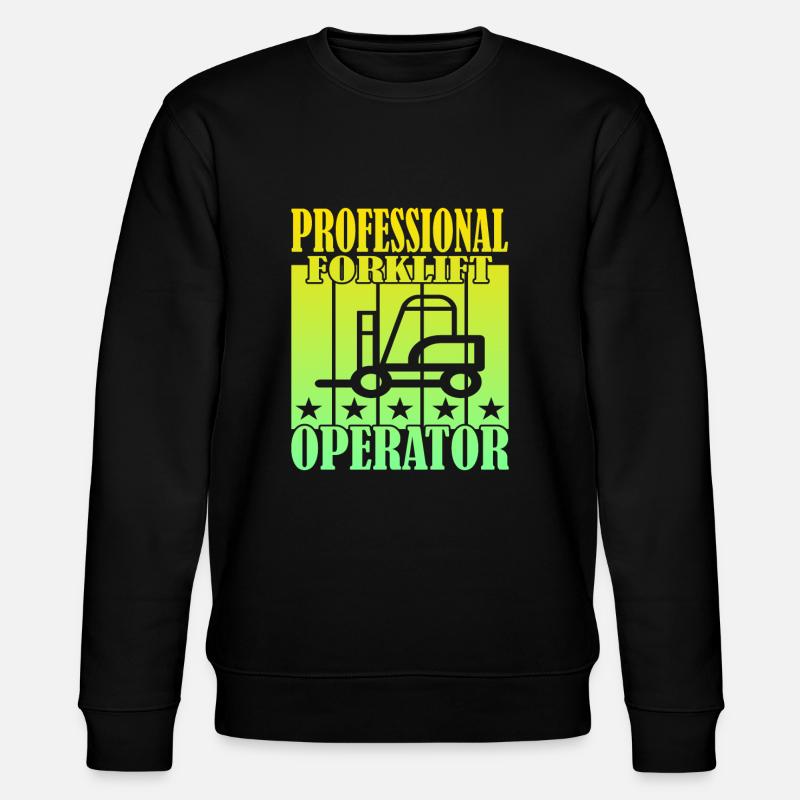 Professional Forklift Operator - Stanley/Stella Unisex Bio-Sweatshirt CHANGER  - Schwarz