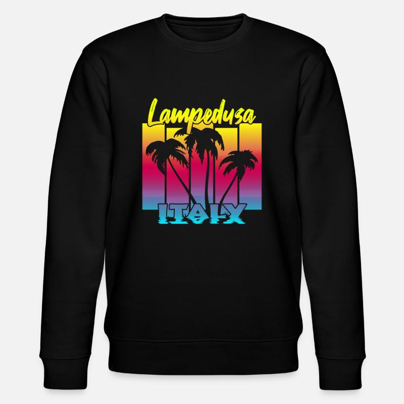 Lampedusa Italy - Stanley/Stella Unisex Bio-Sweatshirt CHANGER  - Schwarz