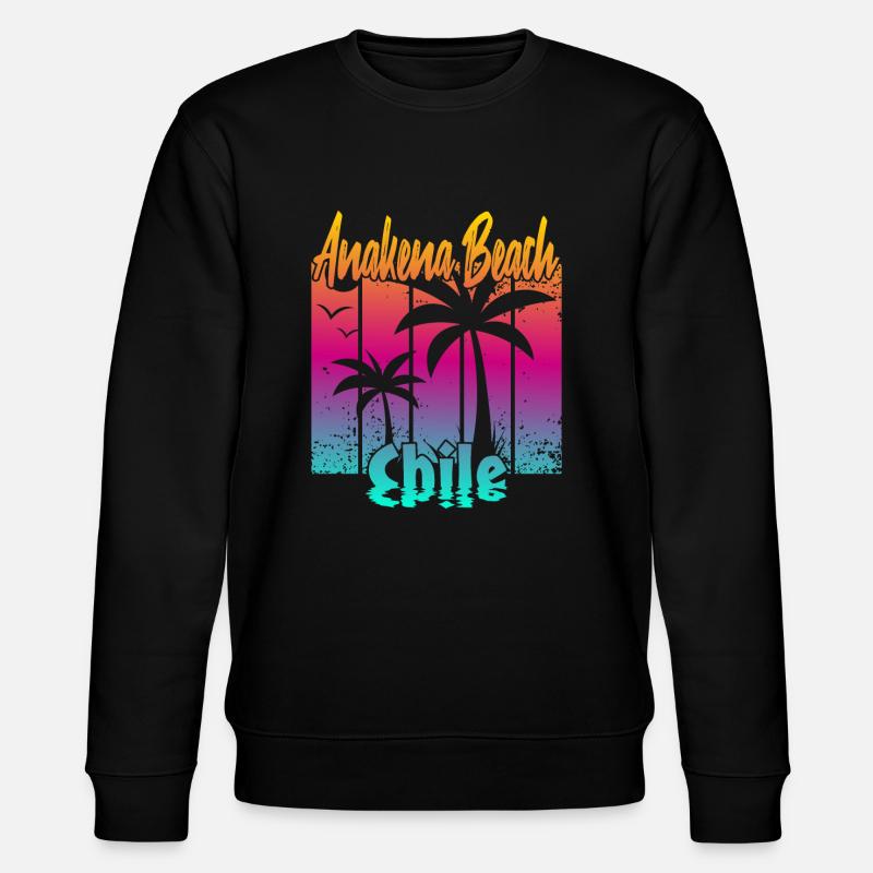 Anakena Beach Chile - Stanley/Stella Unisex Bio-Sweatshirt CHANGER  - Schwarz