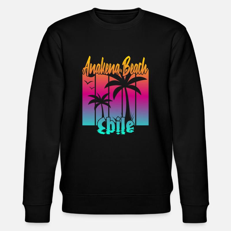 Anakena Beach Chile - Stanley/Stella Unisex Bio-Sweatshirt CHANGER  - Schwarz