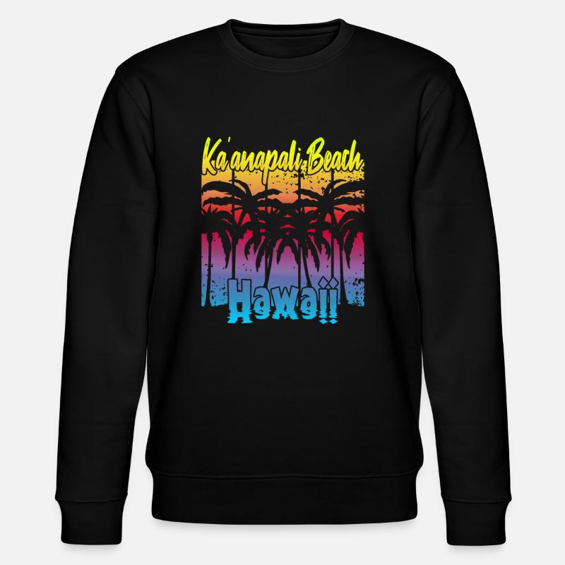 Ka’anapali Beach Hawaii - Stanley/Stella Unisex Bio-Sweatshirt CHANGER  - Schwarz