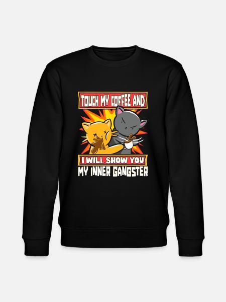 Kaffeetrinker Spruch Kaffeeliebhaber Kaffee - Stanley/Stella Unisex Bio-Sweatshirt CHANGER  - Schwarz