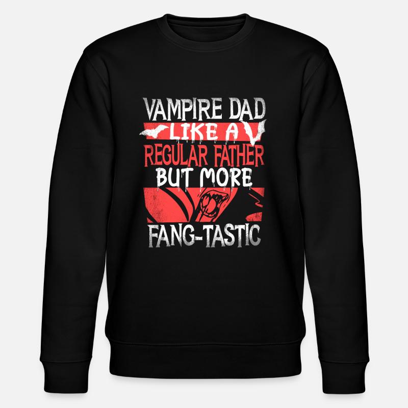 Papa vampire Halloween - Sweat bio CHANGER Stanley/Stella Unisexe - noir