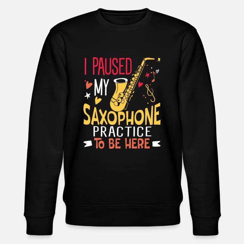 Saxophoniste Saxophoniste Saxophoniste - Sweat bio CHANGER Stanley/Stella Unisexe - noir