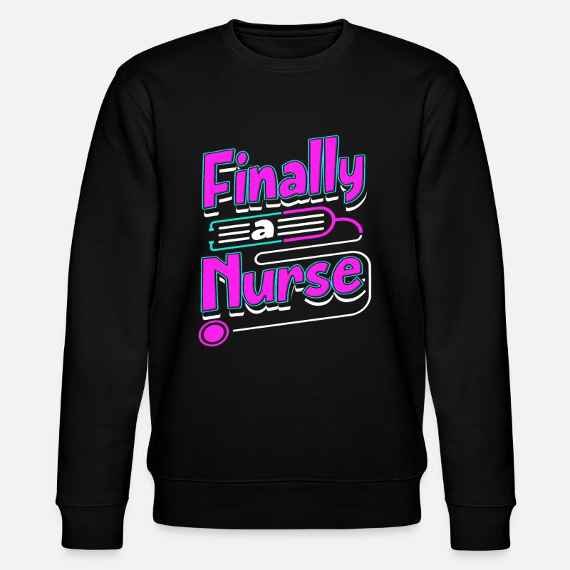 Nurse Nursing - Stanley/Stella CHANGER Unisex Organic Sweatshirt - black
