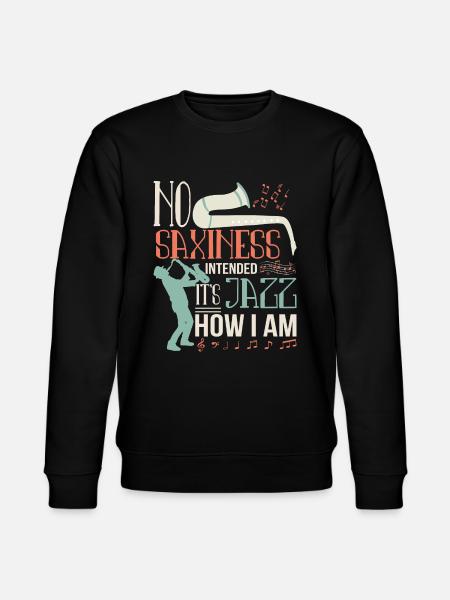 Saxophon Saxophonist - Stanley/Stella Unisex Bio-Sweatshirt CHANGER  - Schwarz