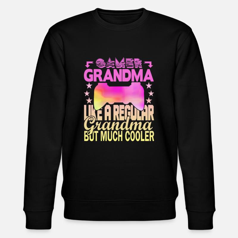 Grand-mère joueuse - Sweat bio CHANGER Stanley/Stella Unisexe - noir