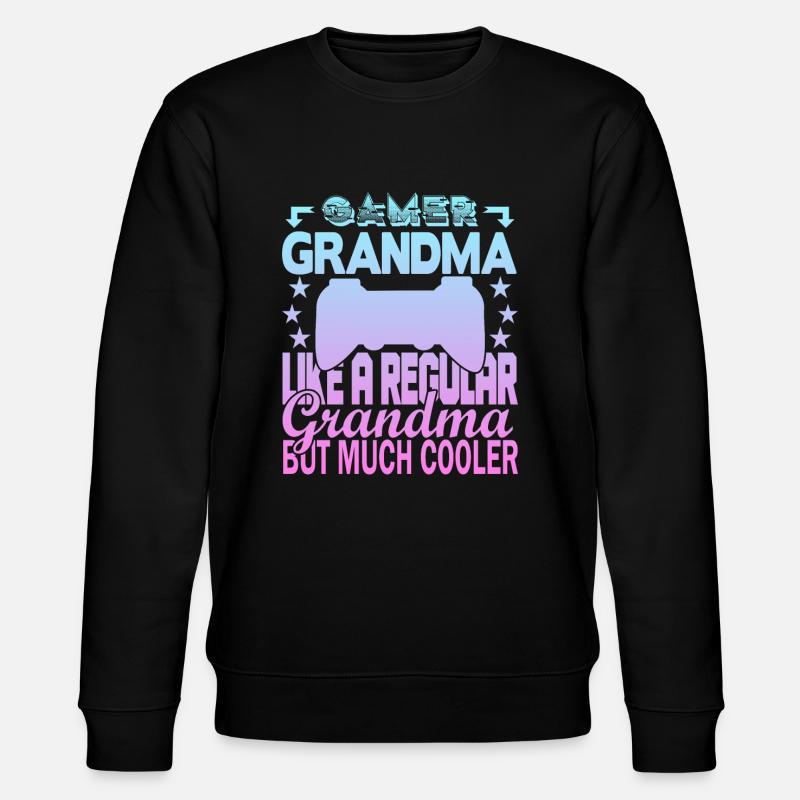 Grand-mère joueuse - Sweat bio CHANGER Stanley/Stella Unisexe - noir