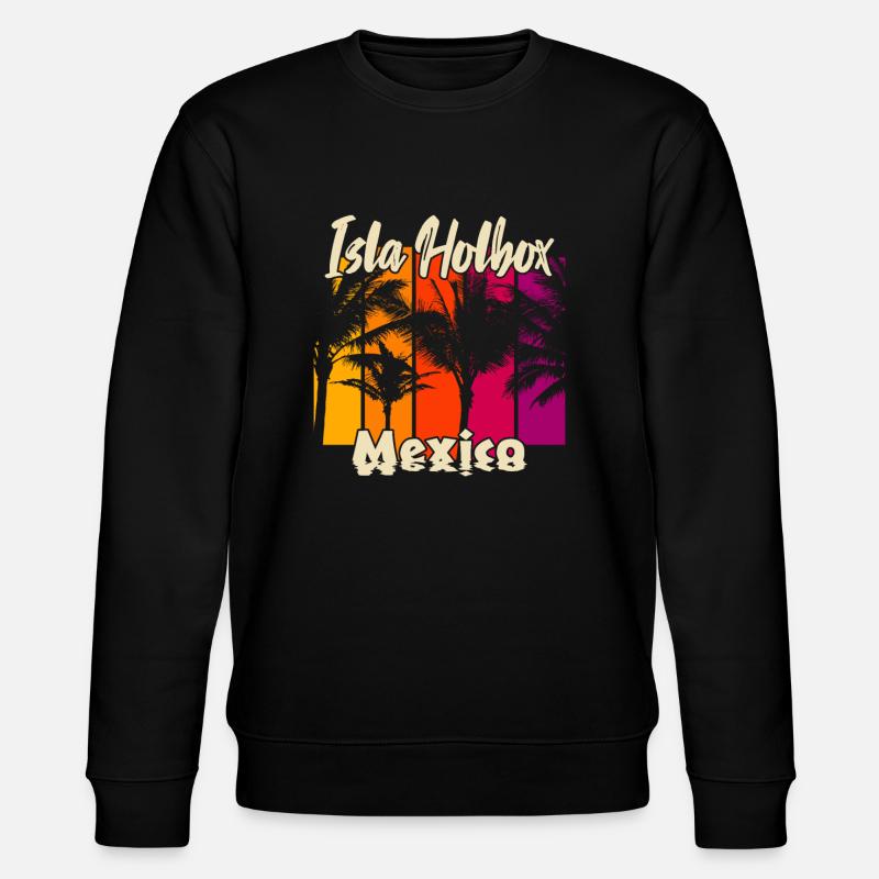 Isla Holbox Mexico - Stanley/Stella Unisex Bio-Sweatshirt CHANGER  - Schwarz