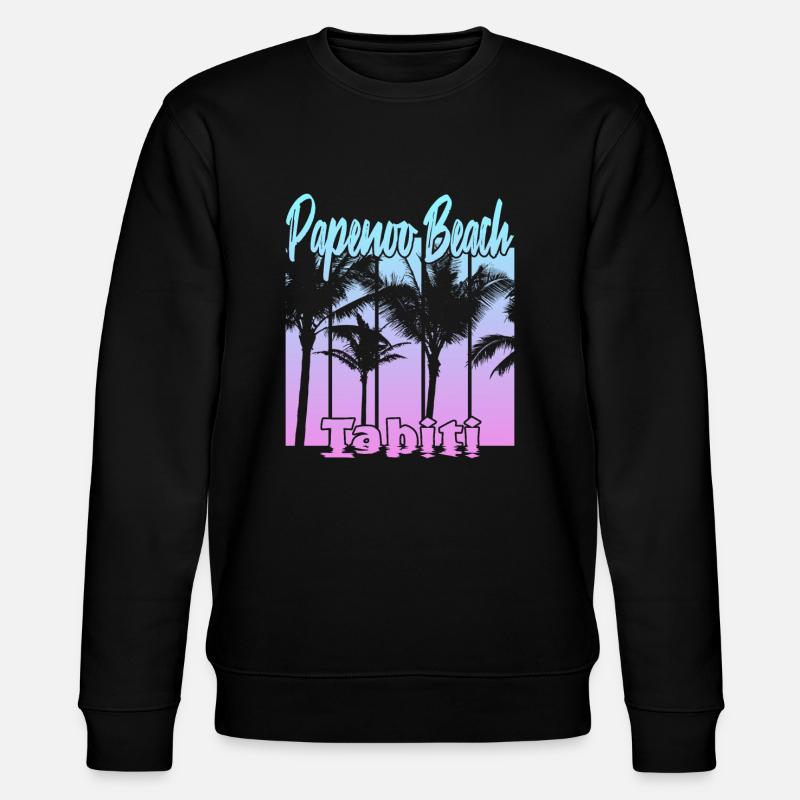 Papenoo Beach Tahiti - Stanley/Stella Unisex Bio-Sweatshirt CHANGER  - Schwarz
