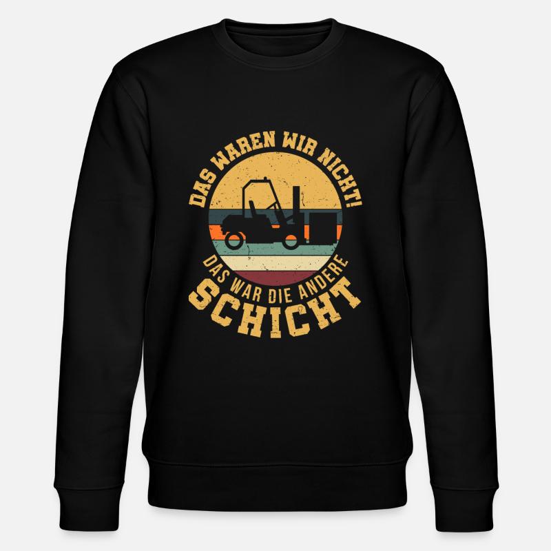 Gabelstapler Gabelstaplerfahrer Lagerarbeiter - Stanley/Stella Unisex Bio-Sweatshirt CHANGER  - Schwarz