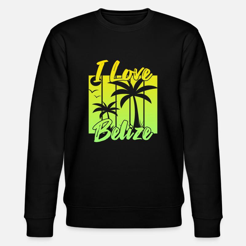 Ich liebe Belize - Stanley/Stella Unisex Bio-Sweatshirt CHANGER  - Schwarz