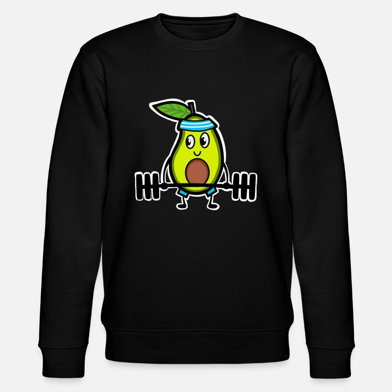 Avocado Weightlifting - Stanley/Stella CHANGER Unisex Organic Sweatshirt - black