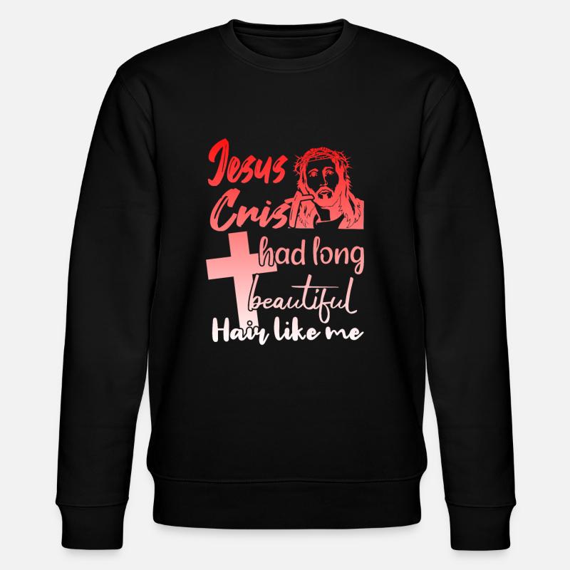 Cheveux longs Christian Christian Design - Sweat bio CHANGER Stanley/Stella Unisexe - noir