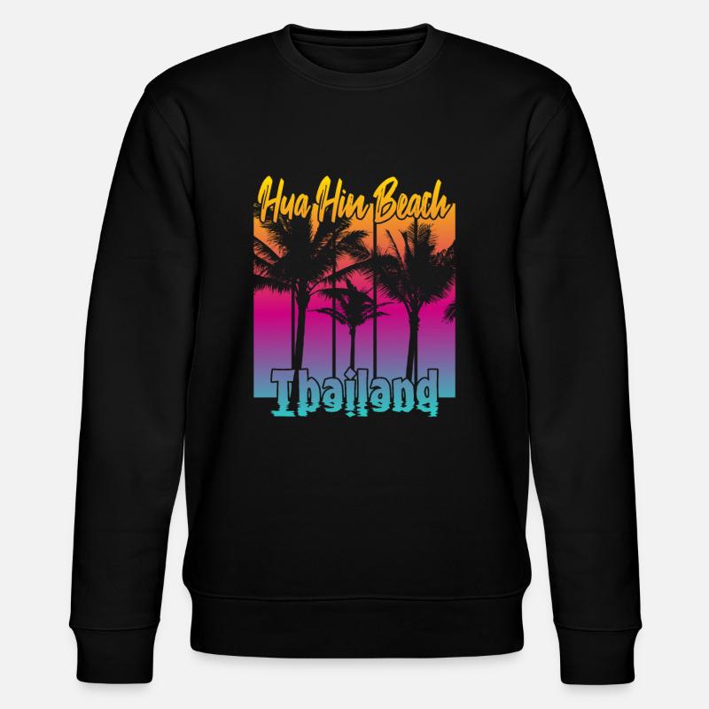 Hua Hin Beach Thaïlande - Sweat bio CHANGER Stanley/Stella Unisexe - noir