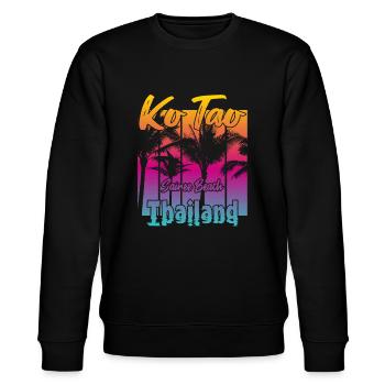 Ko Tao Sairee Beach Thailand - Stanley/Stella CHANGER Unisex Organic Sweatshirt - black - Front - Nik (191cm) & Marisol (170cm)