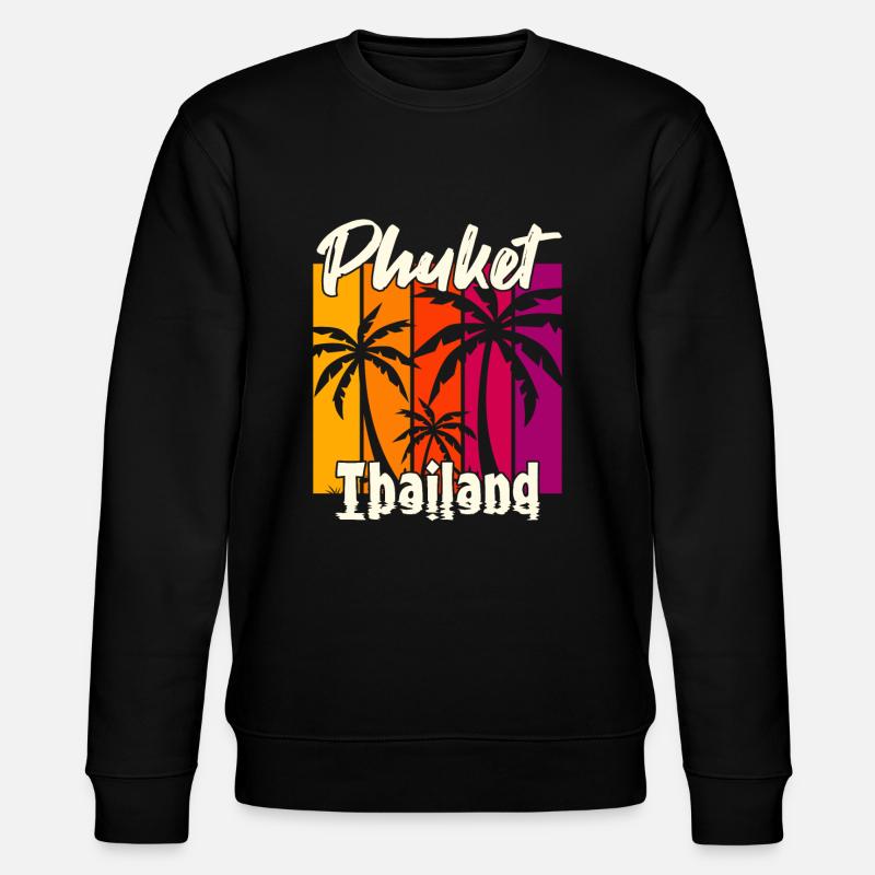 Phuket Thailand Sonnenuntergang - Stanley/Stella Unisex Bio-Sweatshirt CHANGER  - Schwarz