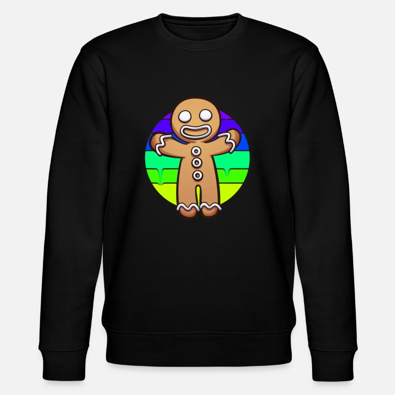 Gingerbread Man Coucher de soleil - Sweat bio CHANGER Stanley/Stella Unisexe - noir