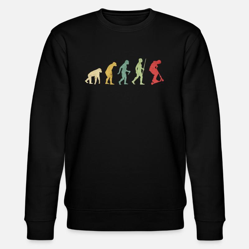 Scooter Jump Trick Evolution - Stanley/Stella CHANGER Unisex Organic Sweatshirt - black